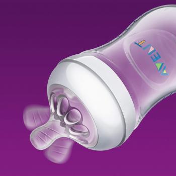 Philips Avent SCF031/17 - Biberón natural de 125 ml, rosa