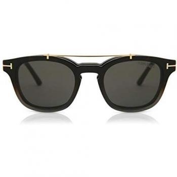 Tom Ford Unisex Black Classic Clip Optical Glasses (49 MM) & Stylish One Size Sunglasses with Unique Design