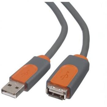 Cable alargador USB 2.0 Belkin de 4,8 metros - Gris