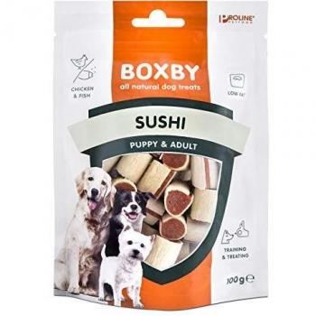 Boxby Sushi: Snacks de Pollo y Pescado para Adiestramiento de Perros - 100 g