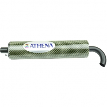 Athena S410000303001 Silenciador Regenerable 60 x 250 mm en Fibra de Carbono de Diámetro 18 mm, para 50-80 cc