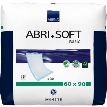 Abri Soft Basic Disposable Bed Pads 60x90 cm, Absorbency up to 1700ml, Pack of 30