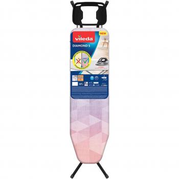 Tabla de planchar Vileda Diamond S 114 x 33 cm ajustable y negra