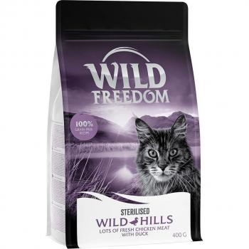 Wild Freedom Adult Wild Hills Sterilised Duck Dry Cat Food - 400g