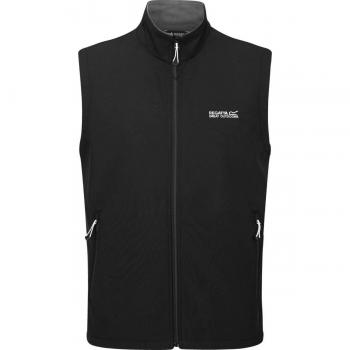 Regatta Men's Black Softshell Gilet Vest - Water-Repellent, Size 5XL