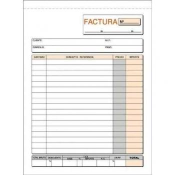 (Caja 10 unid) TALONARIO FACTURA CUARTO SIMPLE T-6