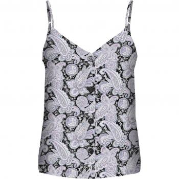 Only Women's AOP Woven Button Singlet T-Shirt