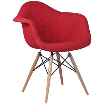 SuperStudio lo+demoda Wooden Arms - Silla, poliéster, 15 x 12 x 10 cm, color rojo