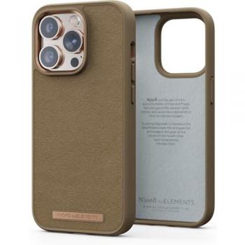 Funda Njord Comfort+ de Suede para iPhone 14 Pro Max - Color Camel