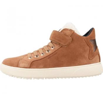 Zapatillas Botines Niña Geox J Theleven Wpf C Marrón