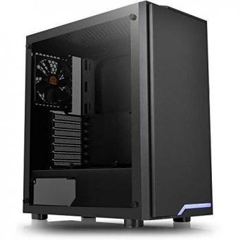 Thermaltake H100 TG ATX Mid Tower Chassis, Negro