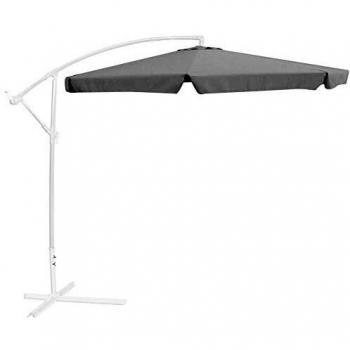 Parasol excéntrico Gris de Aluminio de 300 cm - LOLAhome