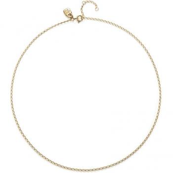 UNO de 50 - Short Chain with Small Links, 18k Gold Plated Female Jewelry