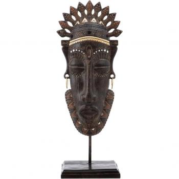 Figura Decorativa Africana BB Home 22 x 16 x 57 cm