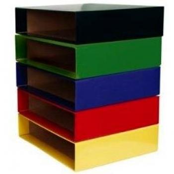 Caja Archivador De Palanca Carton Din A4 Rojo