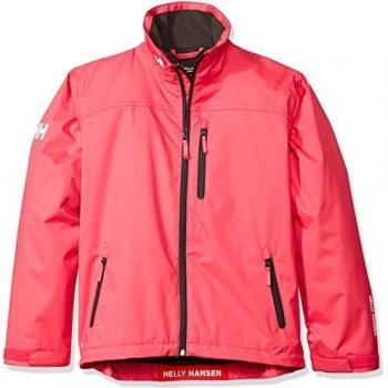 Helly Hansen JR Crew MID Layer Jacket - Chaqueta para niño, color rosa, talla 8