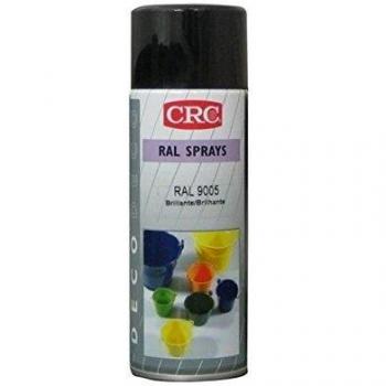 CRC 31310-AA - DECO RAL. Pintura de secado extra rápido. Alto brillo. RAL 9005 negro mate 400 ml