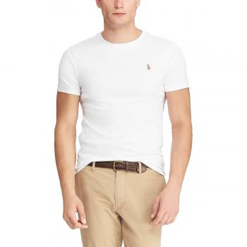 Camiseta Polo Ralph Lauren Mujer Blanca Custom Slim Fit