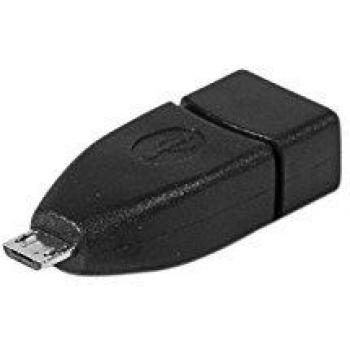 Connect tipo A hembra a Micro USB B 5 pin macho USB 2.0 Adaptador - Negro