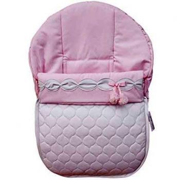 Saco de capazo grupo 0 Rosy Fuentes en blanco rosa