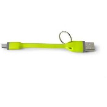 CABLE USB TO TIPO C 12 CM KEYCHAIN CELLY, VERDE