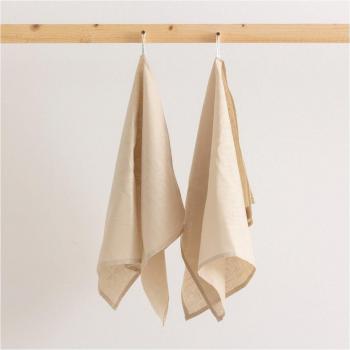 Paño de Cocina Lino Estampado 100% Algodón 45x70 Cm (Pack 2 Unidades)