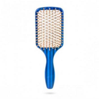 Cepillo Raqueta Striped Timber Blue - Bifull, tipo de producto: cepillo de raqueta, características: diseño striped timber blue, mango ergonómico, cerdas suaves para un cuidado delicado del cabello