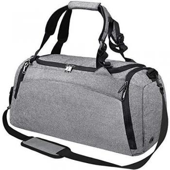 Bolsa Deporte Bolsa Gimnasio de Viaje Impermeable Bolsos Deportivos Fin de Semana Travel Duffle Bag para Hombre y Mujer Negro
