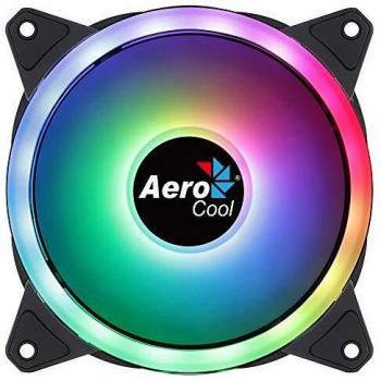 Aerocool DUO12, Ventilador 120mm, ARGB LED Dual Ring, Antivibración, 6 Pines