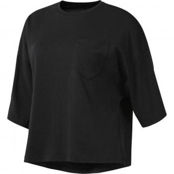 Camiseta de Manga Larga Mujer Reebok Negro