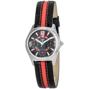 Reloj de Mujer Justina con Correa de Cuero y Detalles en Oro Rosa 32550