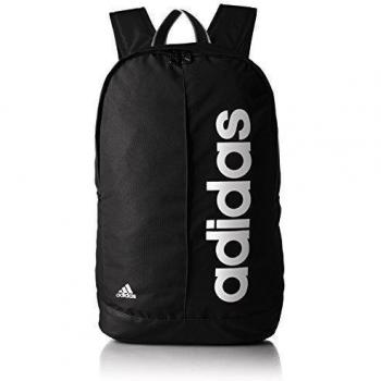 adidas Lin Per BP - Bolso unisex, color negro / blanco, talla NS