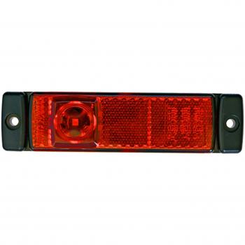 Luz de Situación LED Hella 24V Roja con Cable de 0,5 m - Modelo 2TM008645-951