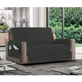 MB HOME BASIC Funda de sofá Antideslizante Relax, Gris, 2 plazas