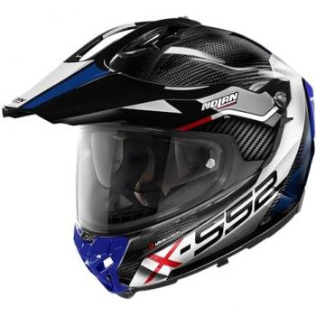 Nolan Casco Adventure X-552 Ultra Carbon Azul Dinamo N-Com (XL)