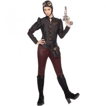 Disfraz de Aviadora Steampunk para mujer
