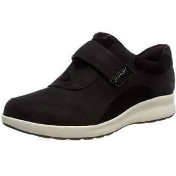 Clarks Un Adorn Lo, Zapatos de Cordones Derby para Mujer, Negro