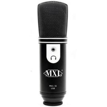 MXL Pro 1B - Micrófono (Interview, Cardioid, 16 Bit, Alámbrico, Negro, 317g)