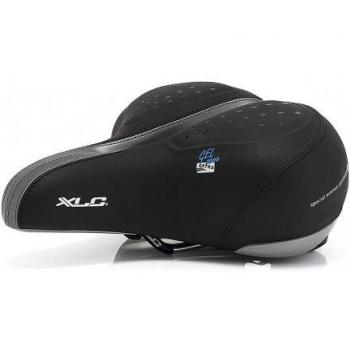 XLC 2502026600 Sillín Urbano Globetrotter SA-G02, Mujer, Negro-Negro, Lady 245X225 MM