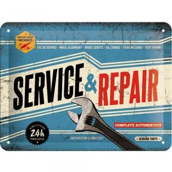 Nostalgic Art 26179 Best Garage Service y Repair, Cartel de chapa, 15 x 20 cm