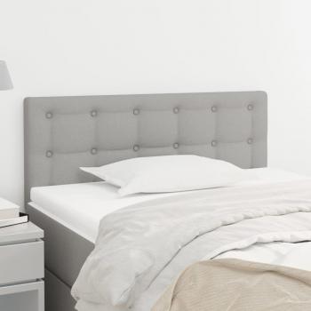 Cabecero de tela gris claro 90x5x78/88 cm Vidaxl