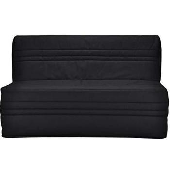 Banqueta BZ Joe 3 Plazas - Tela Negra - Contemporánea - L 143 x P 97 cm
