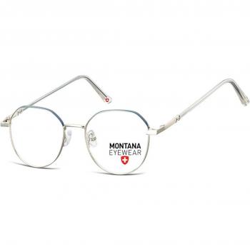 Montana Eyewear MM586 MM586E Armazones para Hombre Plateadas, Gafas Recetadas de 50 mm, color Silver