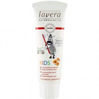 lavera Toothpaste Kids Fluoride Free & Colorant Free Calendula & Calcium Vegan Bio Natural & Innovative Cosmetics Organic Teeth Care 75 ml