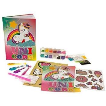 DIAMANTINY Crystal Art Diario Unicornio para Decorar y Personalizar con Gemas 3D-09006, Multicolor