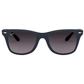 Ray-Ban Men's 0RB4195 63318G 52 Sunglasses, Matte Blue/Greygradientdarkgrey