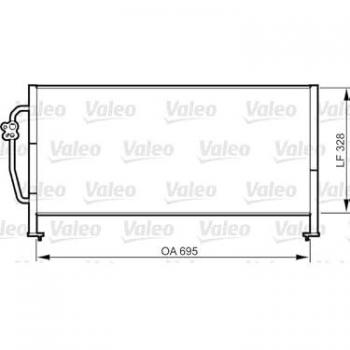 Condensador de Aire Acondicionado VALEO 814306 para Subaru Forester