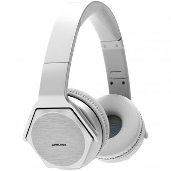 VEENAX HS3 Auriculares Inalámbricos Over-Ear, Altavoz Portátil, Cascos Bluetooth Deportivos & Altavoz en uno, Audífonos Estéreo con Micrófono NFC y Bajos para iPhone Smartphone MP3 Tablet MP3, Plata
