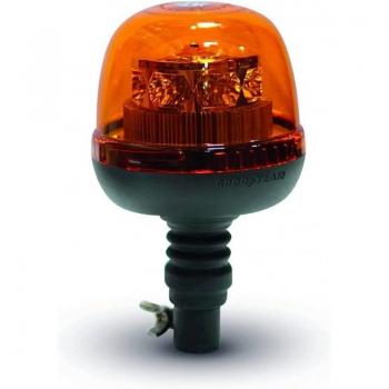 Goodyear Luz de Emergencia Giratoria Ámbar para Camión/Vehículo Homologación R65 Y R10, Rotativo tubular flexible led 12-24v 24w, código 8435478250015, modelo