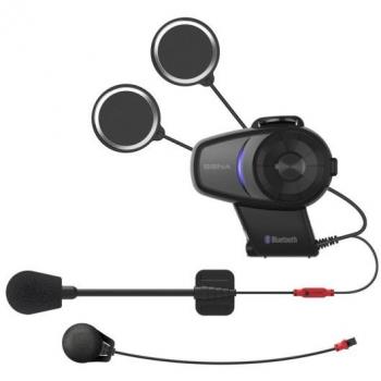 Sena 10S Intercomunicador Bluetooth - Sistema de comunicación, Paquete unitario, Conexión a múltiples dispositivos, Alcance de hasta 1.6 km, Hasta 8 horas de conversación, Resistente al agua y polvo